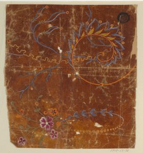 Design para um tecido, fragmento de Unknown artist