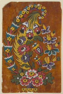 Design for a Woven Fabric Motif de Unknown artist