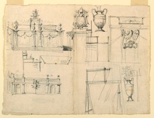 Projetos para vasos e arquitetura de Unknown artist