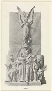 Detalhe da Escultura Paz no Dewey Arch, Madison Square, Nova York de Unknown artist