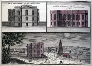Diferentes visões do observatório astronómico de Paris em 1700. de Unknown artist
