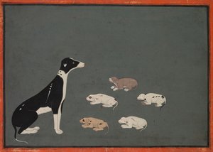 cachorro com filhotes de Unknown artist