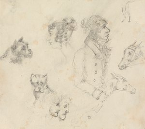 Cães, Pessoas e Cavalos de Unknown artist