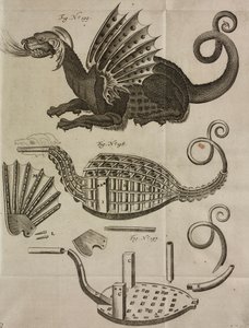 Dragão para lançamento de fogo de artifício, gravura de Grand Art d