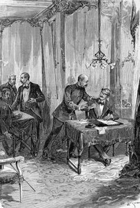 O caso Dreyfus. Prisão do Capitão Alfred Dreyfus em 15/10/1894, após ditado. de Unknown artist