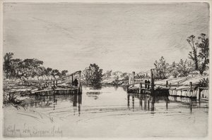 Egham Lock de Unknown artist