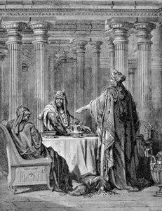 O livro da Esther. Gravura do século XIX. de Unknown artist