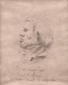 Eugene Delacroix. (desenho, cerca de 1850) de Unknown artist
