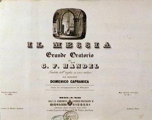 Frontispício da partitura 