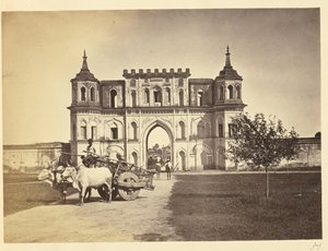 [Porta de entrada para o Moti Mahal, Lucknow] de Unknown artist