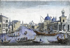 Vista geral de Veneza - gravura de Unknown artist