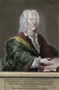 Georg Philipp Telemann (1681-1767), compositor alemão. de Unknown artist