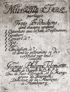 Georg Philipp Telemann. Compositor alemão (Magdeburg de Unknown artist