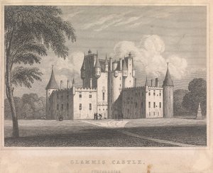 Castelo de Glammis, Forfarshire; página 9 (Volume Dois) de Unknown artist