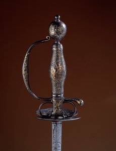 Ouro e Armory Guard do século XVIII em prata parcialmente dourada. Paris, Artes Decorativas de Unknown artist