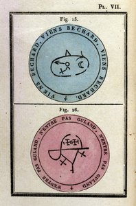 Grimoire do Papa Honório costumava convocar demónios. Ed. de 1760. de Unknown artist