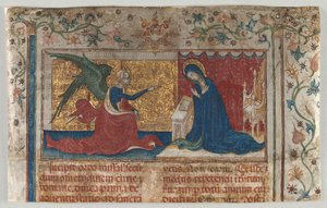 Meia Folha de um Missal: A Anunciação de Unknown artist