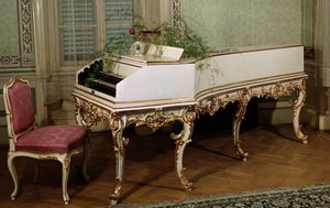 Cravo do compositor austríaco Wolfang Amadeus Mozart (1756-1791) (cravo do compositor austríaco Mozart) Século XVIII Praga, museu moçárabe de Unknown artist