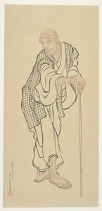 Hokusai como um homem velho de Unknown artist