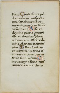 Folha de manuscrito iluminada de Unknown artist