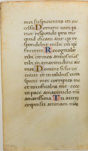 Folha de manuscrito iluminada de Unknown artist
