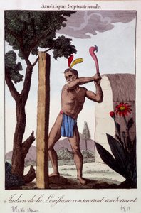 Índio da Louisiana consagrou um juramento - gravura de Unknown artist