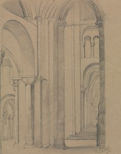 Interior da Catedral de Winchester de Unknown artist
