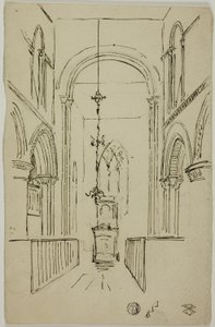 Interior de uma catedral de Unknown artist