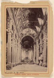 Interior da Igreja Nunziata de Unknown artist