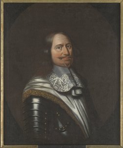 Jacob Kettler, duc de Courlande et Semigalie - Retrato de Jacob Kettler (1610-1682), Duque de Courland e Semigalia, Anónimo . Óleo sobre tela. Dimensão : 90x74 cm. Nationalmuseum Estocolmo de Unknown artist