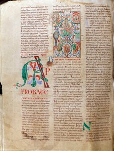 A árvore do Jesse. Manuscrito em miniatura "Lectiaire de Citeaux de Unknown artist