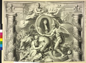 Rei de França Luís XIV (gravura) de Unknown artist