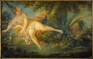 La Nymphe surprise, depois de Boucher de Unknown artist