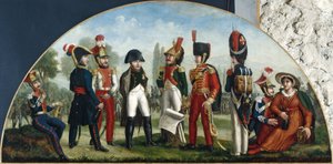 O despertar de Austerlitz. Letreiro de um comerciante de vinhos, entre 1800 e 1815 (letreiro) de Unknown artist