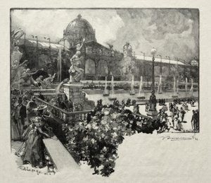 O Palácio das Artes Liberais, Exterior de Unknown artist