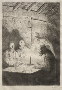 Jantar na miséria de Unknown artist