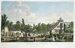 A montanha-russa de Belleville - em "Vues de Paris" de Courvoisier de Unknown artist