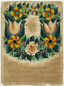 Carta de Felicitações a Karna Martensdottir de Unknown artist