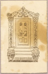 Impressão tipográfica (como complemento de Doorframe, 2008.554) de Unknown artist