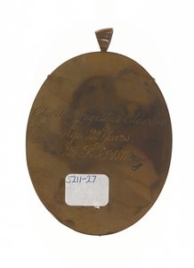 Tenente Charles Augustus Elderton (1789-1841), 9ª Infantaria Nativa de Madras, 25 de Fevereiro de 1811 (miniatura em marfim) de Unknown artist