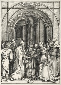 Vida da Virgem: Matrimônio da Virgem e São José de Unknown artist