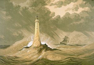 Farol com Veleiro de Unknown artist