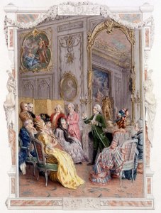 Feira literária do século XVIII - em "Uma mulher de qualidade no século passado". de Unknown artist
