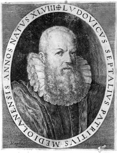 Ludovico Settala (1552 - 1633), médico italiano em Pavia. de Unknown artist