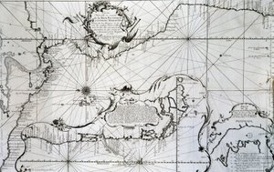 Mapa do Oceano Pacífico de Unknown artist