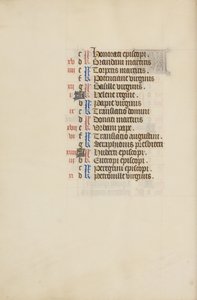 Página do calendário de maio continuação de Unknown artist