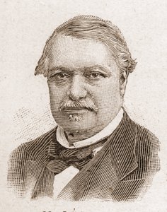 Membros da Academia Francaise em 1895: retrato de Leon Say (1826-1896), economista e político francês. de Unknown artist