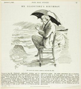 Aniversário do Sr. Gladstone, do Orçamento de Pall Mall de Unknown artist