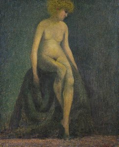 Nu com cabelos loiros, falsificação à maneira de Georges Seurat