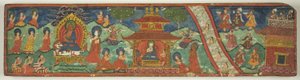 Um de um par de capas de manuscritos com encantos mágicos (Dharani) de Unknown artist